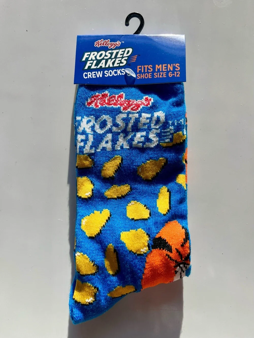 Kellogg's Frosted Flakes Unisex Funny Novelty Food Crew Socks - Blue